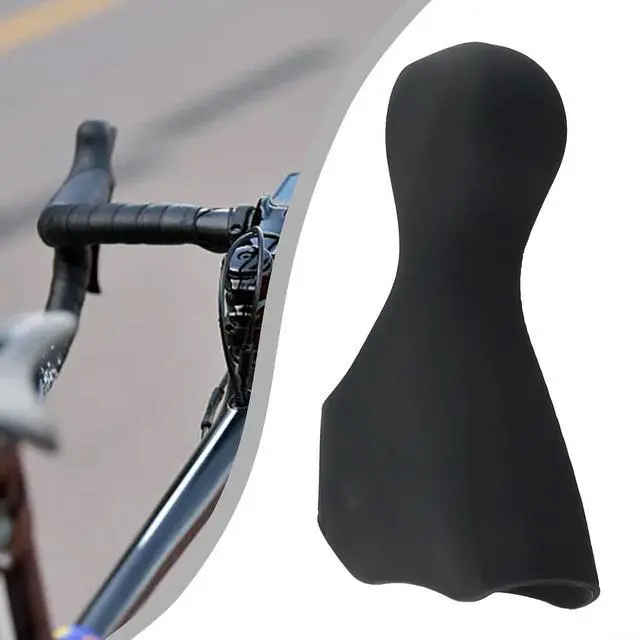 Alt view image 3 of 7 - 105 ST-6700 Brake Lever Hood Covers, Silica Gel Shifter Hoods For Road Bike 10 Speed, Anti-Slip Protective Grips (1 Pair)(Black)