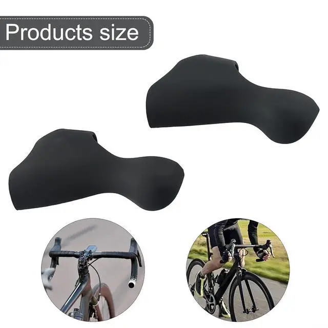 Alt view image 2 of 7 - 105 ST-6700 Brake Lever Hood Covers, Silica Gel Shifter Hoods For Road Bike 10 Speed, Anti-Slip Protective Grips (1 Pair)(Blue)