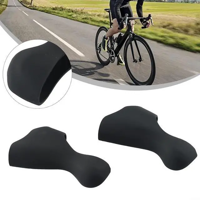 Alt view image 3 of 7 - 105 ST-6700 Brake Lever Hood Covers, Silica Gel Shifter Hoods For Road Bike 10 Speed, Anti-Slip Protective Grips (1 Pair)(Blue)
