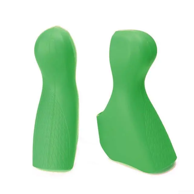 Alt view image 5 of 7 - 105 ST-6700 Brake Lever Hood Covers, Silica Gel Shifter Hoods For Road Bike 10 Speed, Anti-Slip Protective Grips (1 Pair)(Green)