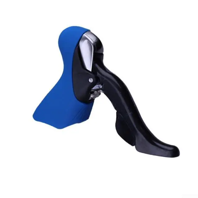 Alt view image 6 of 7 - 105 ST-6700 Brake Lever Hood Covers, Silica Gel Shifter Hoods For Road Bike 10 Speed, Anti-Slip Protective Grips (1 Pair)(Blue)