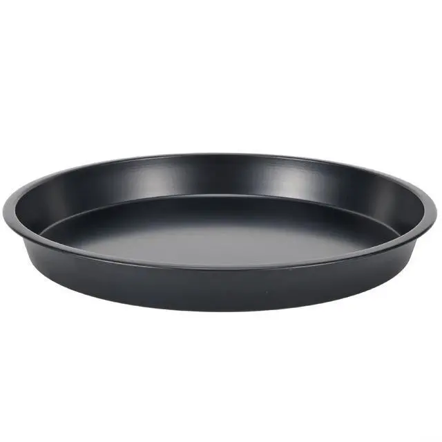 Alt view image 6 of 7 - Non-Stick Pizza Pan, 6-10 Inch Carbon Steel Baking Tray For Microwave Oven, Round Crisper Plate For Cooking Pizza, Meat, Fish, And Chicken, Black(E)