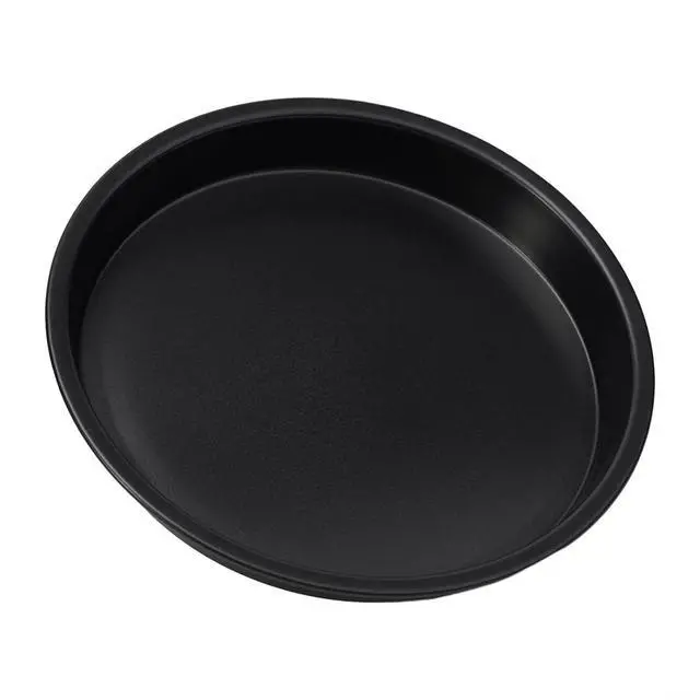 Alt view image 6 of 7 - Non-Stick Pizza Pan, 6-10 Inch Carbon Steel Baking Tray For Microwave Oven, Round Crisper Plate For Cooking Pizza, Meat, Fish, And Chicken, Black(B)