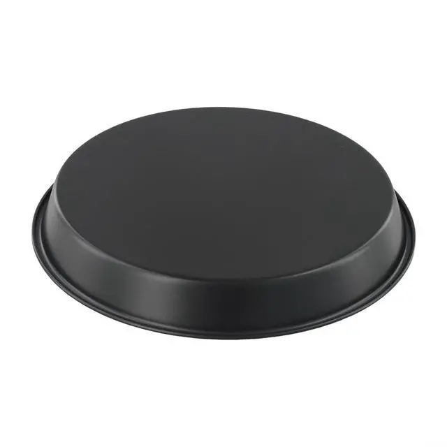Alt view image 6 of 7 - Non-Stick Pizza Pan, 6-10 Inch Carbon Steel Baking Tray For Microwave Oven, Round Crisper Plate For Cooking Pizza, Meat, Fish, And Chicken, Black(C)