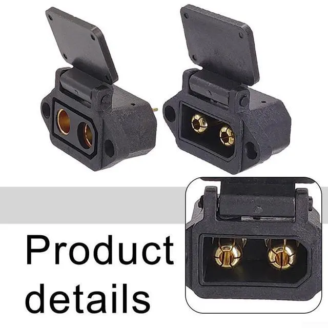 Alt view image 2 of 7 - QS8-S for battery Connector, 130A 600V High Current With Housing, 8-10AWG Wire Gauge, Black Nylon Shell For Industrial Equipment(male + female)