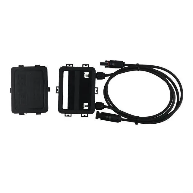 Alt view image 4 of 7 - Solar PV Junction Box, 180-300W DC 1000V IP65 Waterproof for Double Sided Connector for Solar Panel, Black
