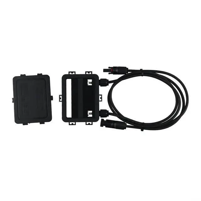 Alt view image 2 of 7 - Solar PV Junction Box, 180-300W DC 1000V IP65 Waterproof for Double Sided Connector for Solar Panel, Black