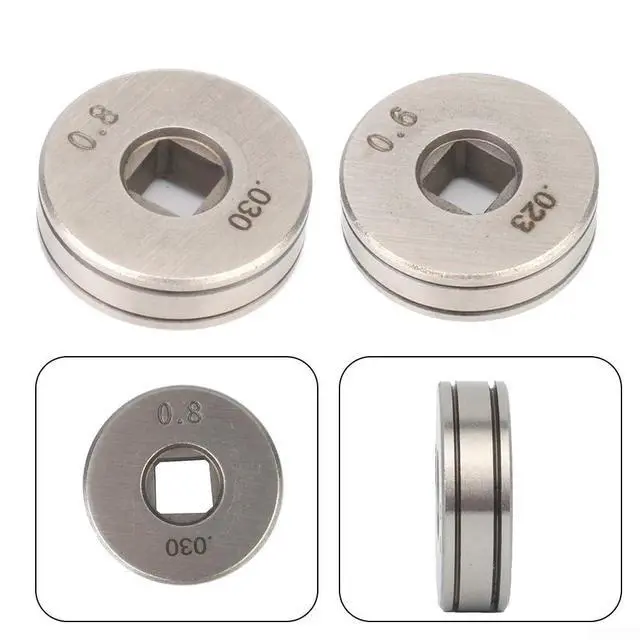 Alt view image 2 of 7 - MIG Welder Drive Rolls For .023, .030, .035, .045 Inch Wire, Wire Feed Roller With Knurled, V, And U Groove Profiles For Gas Shielded Welding Equipment(#3)
