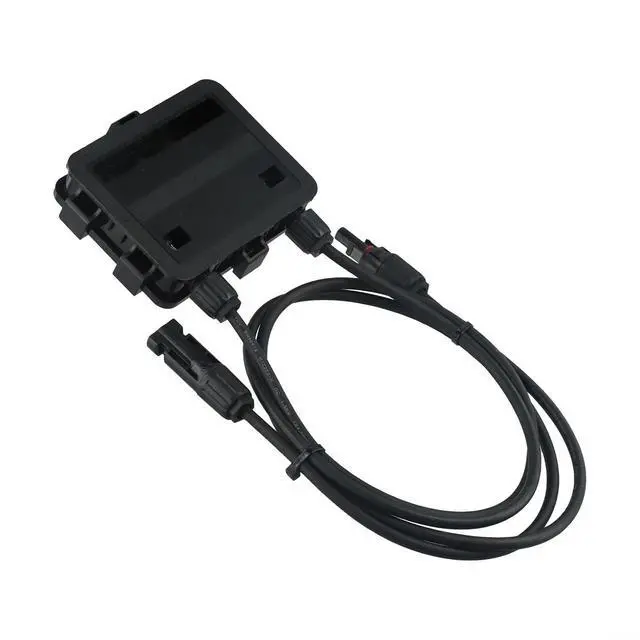Alt view image 7 of 7 - Solar PV Junction Box, 180-300W DC 1000V IP65 Waterproof for Double Sided Connector for Solar Panel, Black