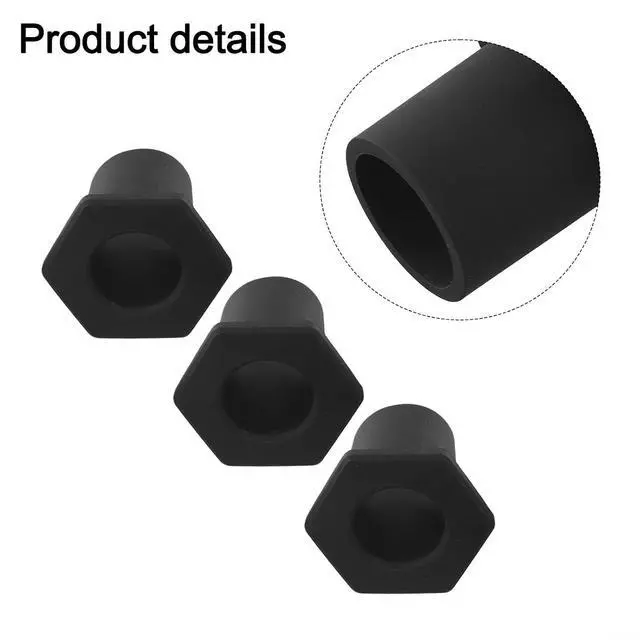 Alt view image 3 of 7 - 3 Pack Silicone Umbrella Hole Rings for Patio Tables, 1.8 Inch Black Grommets for Outdoor Garden Furniture, Weatherproof for STABILIZER Inserts (3pcs)