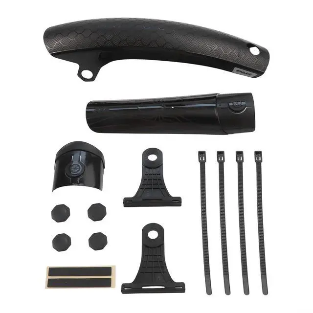 Alt view image 7 of 7 - Bicycle Mudguard For 26" 27.5" 29" Mountain Bikes, Adjustable Quick Release Front Rear For FENDER Set, Wide Tire Compatibility Up To 70Mm, Black ABS Mud Flap(rear only)