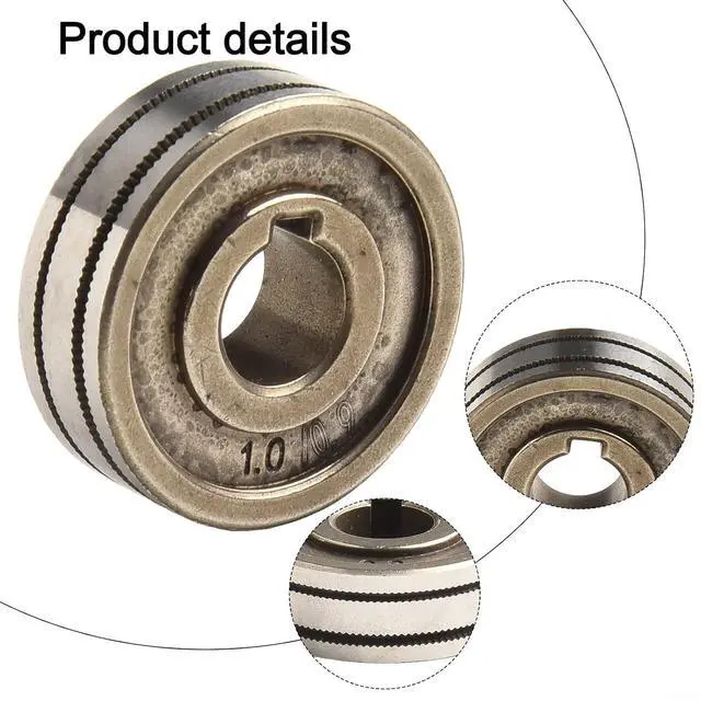 Alt view image 3 of 7 - MIG Welder Drive Rolls For .023, .030, .035, .045 Inch Wire, Wire Feed Roller With Knurled, V, And U Groove Profiles For Gas Shielded Welding Equipment(#7)
