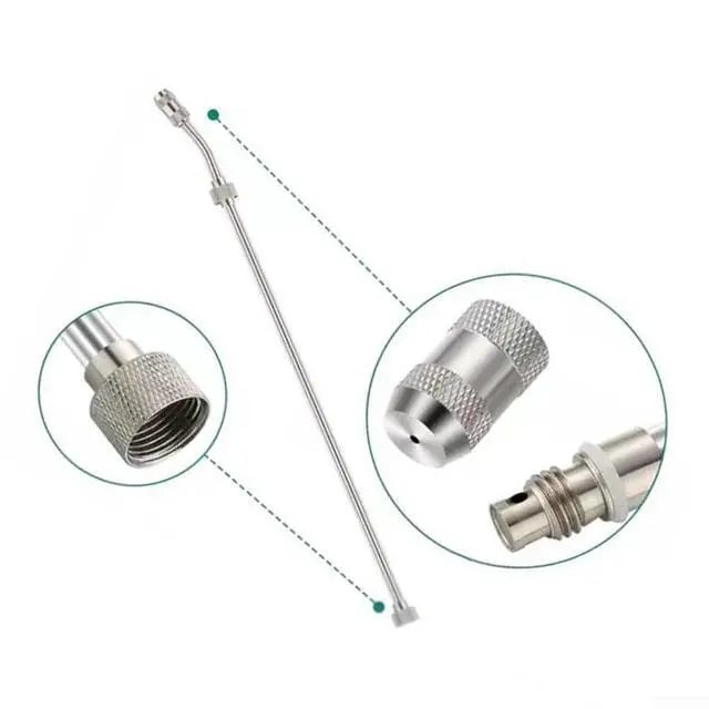 Alt view image 3 of 7 - Spray Wand Replacement Extension Rod, Stainless Steel Metal Sprayer Wand with Adjustable Nozzle for Pressure Washer, 28cm/48cm/56cm/72cm (36cm)