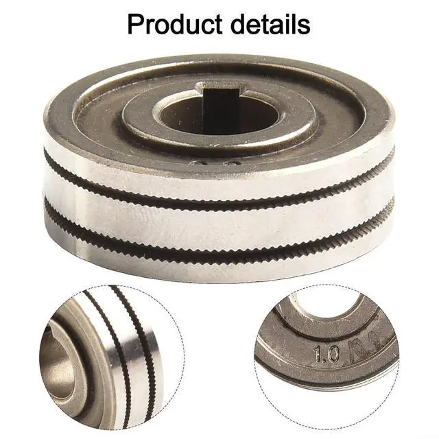 Alt view image 2 of 6 - MIG Welder Drive Rolls For .023, .030, .035, .045 Inch Wire, Wire Feed Roller With Knurled, V, And U Groove Profiles For Gas Shielded Welding Equipment(#10)