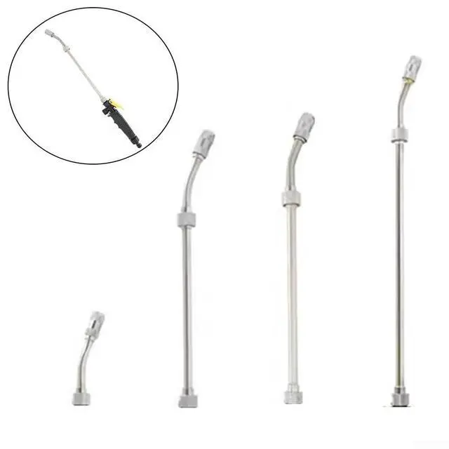 Alt view image 2 of 7 - Spray Wand Replacement Extension Rod, Stainless Steel Metal Sprayer Wand with Adjustable Nozzle for Pressure Washer, 28cm/48cm/56cm/72cm (52cm)