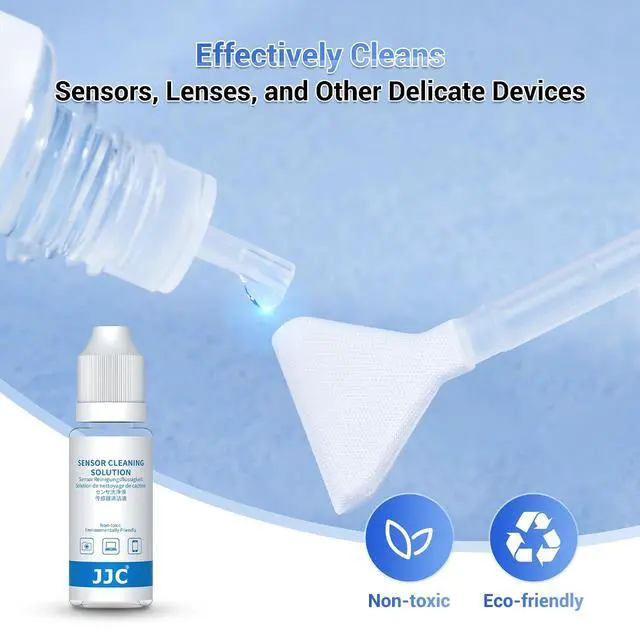 Alt view image 6 of 7 - Upgraded Camera Sensor Cleanning Kit with Bright Built in Light Cleaner Handle & 10PCS 24MM Full Frame Sensor Cleaning Swabs & Sensor Cleaning Solution for Full-Frame Sensor CCD and CMOS Sensors Clean