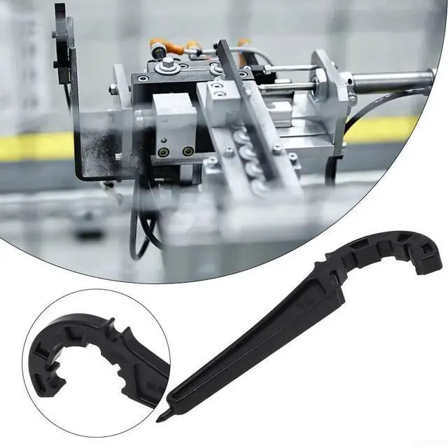 Alt view image 4 of 6 - PE Pipe Fitting Wrench, Plastic Lock Nut Removal Tool for 20-63mm PVC Valves & Quick Connect Fittings, Black(63mm)