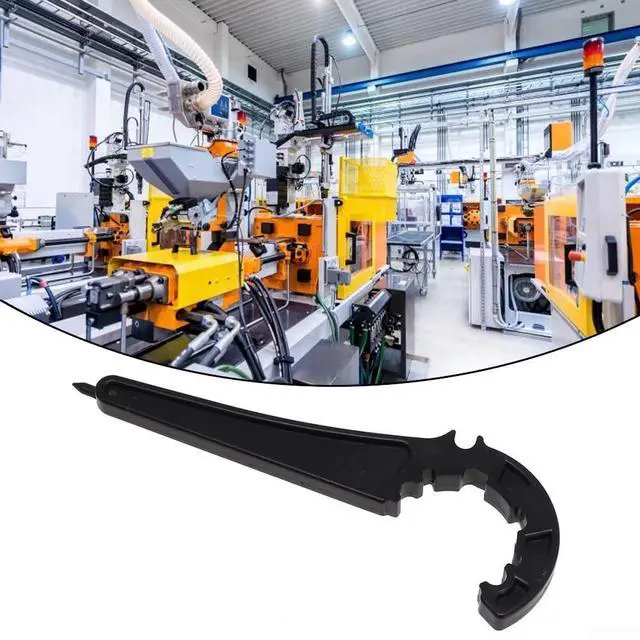 Alt view image 6 of 6 - PE Pipe Fitting Wrench, Plastic Lock Nut Removal Tool for 20-63mm PVC Valves & Quick Connect Fittings, Black(63mm)
