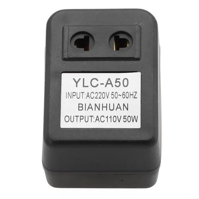 Alt view image 4 of 5 - Step Down Transformer, AC 220V to 110V 7W Voltage Converter Travel Adapter, Power Transformer for Low Power Appliances, Black(220V to 110V 50W)