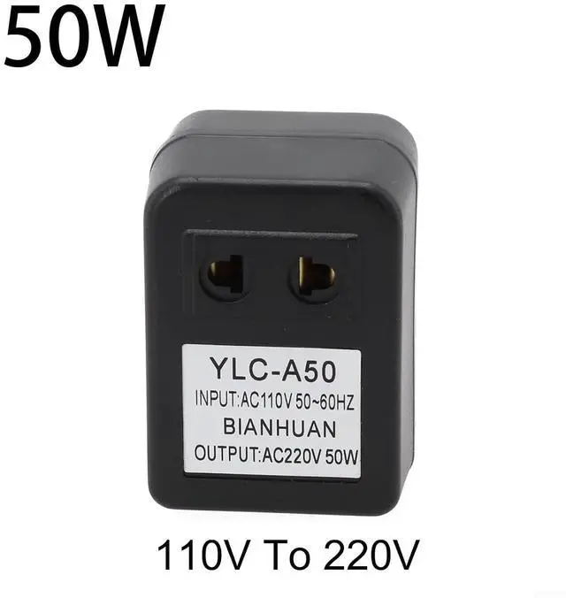 Alt view image 5 of 7 - Step Down Transformer, AC 220V to 110V 7W Voltage Converter Travel Adapter, Power Transformer for Low Power Appliances, Black(110V-120V to 220V-240V 50W)