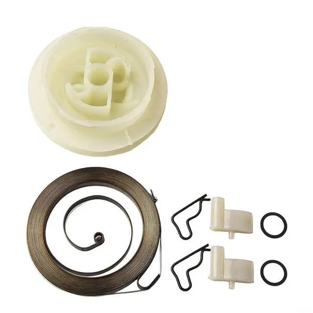 Alt view image 6 of 7 - Recoil Spring Starter Pulley Rope Kit For FC55 FS55 FS45 FS46 FS38 Trimmer Parts, Plastic Pull Start Assembly With Pawl And Cord For Garden Equipment
