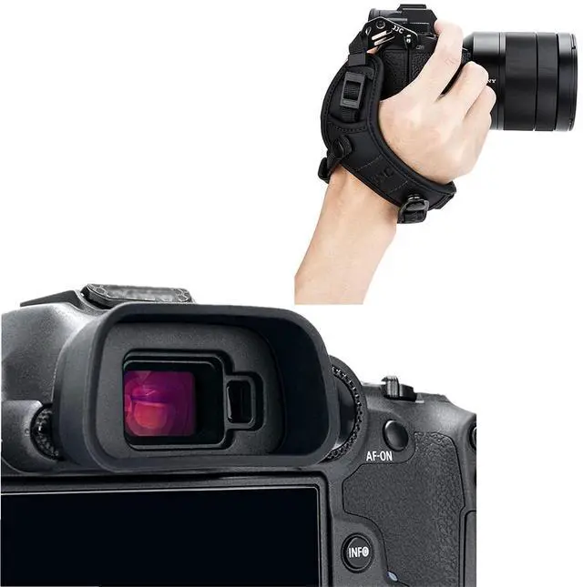 Main image of R7 Eyecup + R7 Camera Hand StrapExtended Camera Eye Cup with Camera Hand Strap for Canon EOS R7 Camera