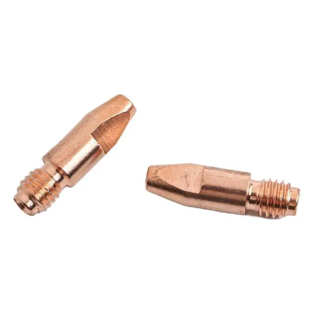 Alt view image 5 of 7 - 20Pcs MIG Contact Tip For 36KD MB36 Welding Equipment, M8 x 30mm Copper Alloy Nozzle With Mirror Polished Surfaces, Low Resistance & High Heat Resistance(0.8mm)