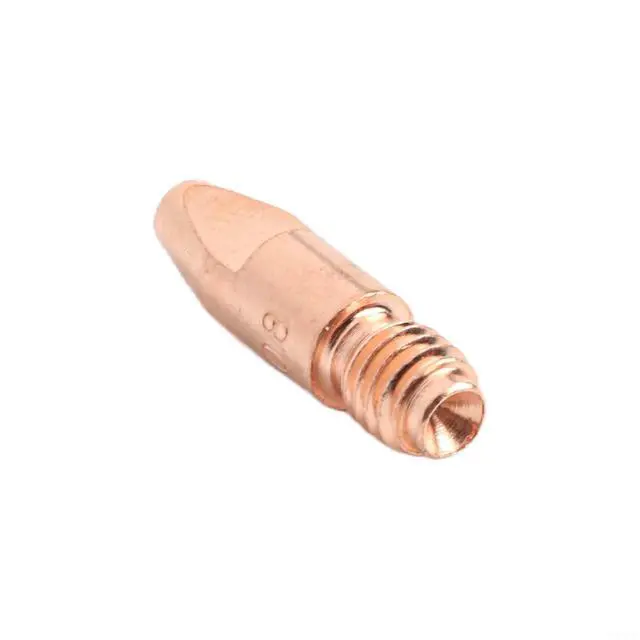 Alt view image 6 of 7 - 20Pcs MIG Contact Tip For 36KD MB36 Welding Equipment, M8 x 30mm Copper Alloy Nozzle With Mirror Polished Surfaces, Low Resistance & High Heat Resistance(0.8mm)