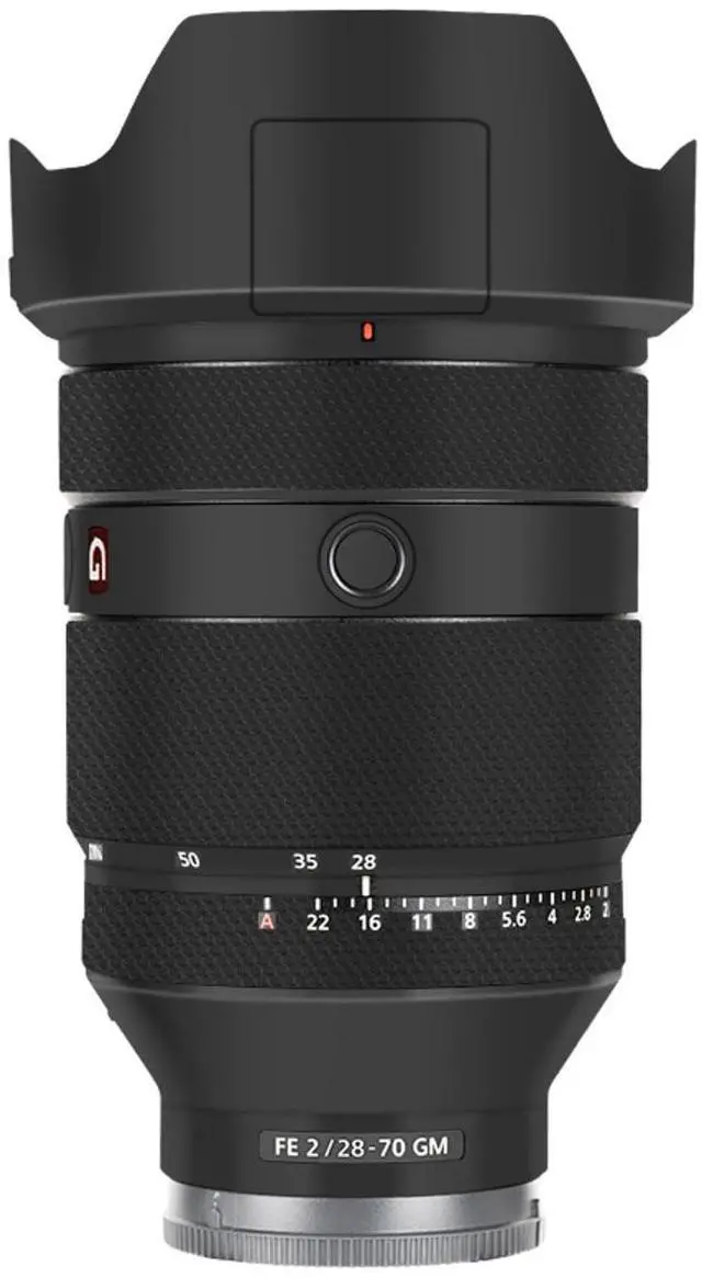 Main image of FE 28-70 F2 Skin, Anti-Scratch Lens Body Protective Decal Film, Anti-Wear Waterproof Sticker Protection for Sony FE 28-70mm F2 GM Lens Rainproof Protector Decoration Cover - Black