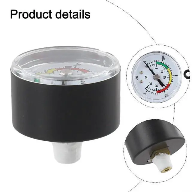 Alt view image 3 of 7 - Pressure Gauge 11224 14 16 Inch Sand Filter Pumps,Dual Scale, Pool Pump Replacement Part With O-Ring