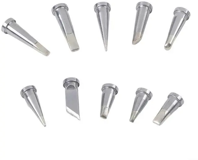 Main image of Soldering Iron Tips Set 10Pc Compatible with WSD81 WD1000 WSP80 WP80 Stations LTA LTB LTC LTL LTBB LTCC LTKN Chisel Tapered Bevel Assorted Kit