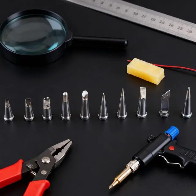Alt view image 5 of 7 - Soldering Iron Tips Set 10Pc Compatible with WSD81 WD1000 WSP80 WP80 Stations LTA LTB LTC LTL LTBB LTCC LTKN Chisel Tapered Bevel Assorted Kit