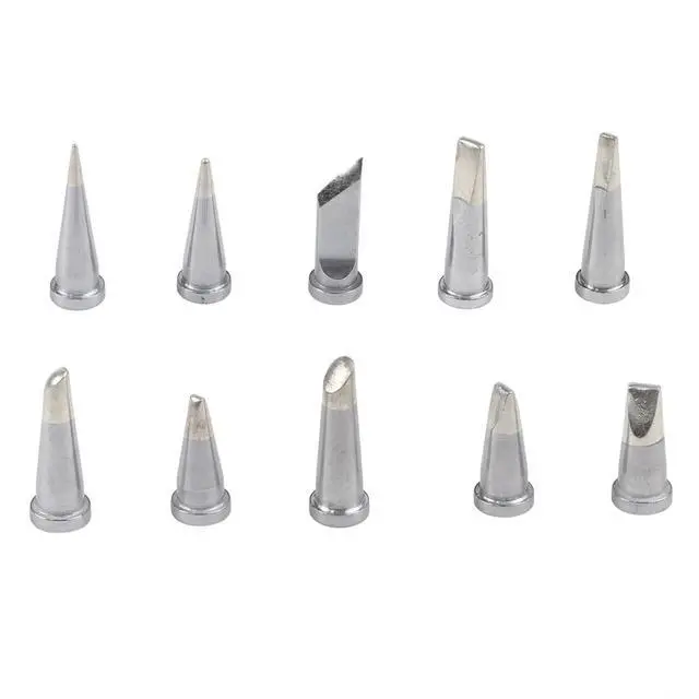 Alt view image 6 of 7 - Soldering Iron Tips Set 10Pc Compatible with WSD81 WD1000 WSP80 WP80 Stations LTA LTB LTC LTL LTBB LTCC LTKN Chisel Tapered Bevel Assorted Kit