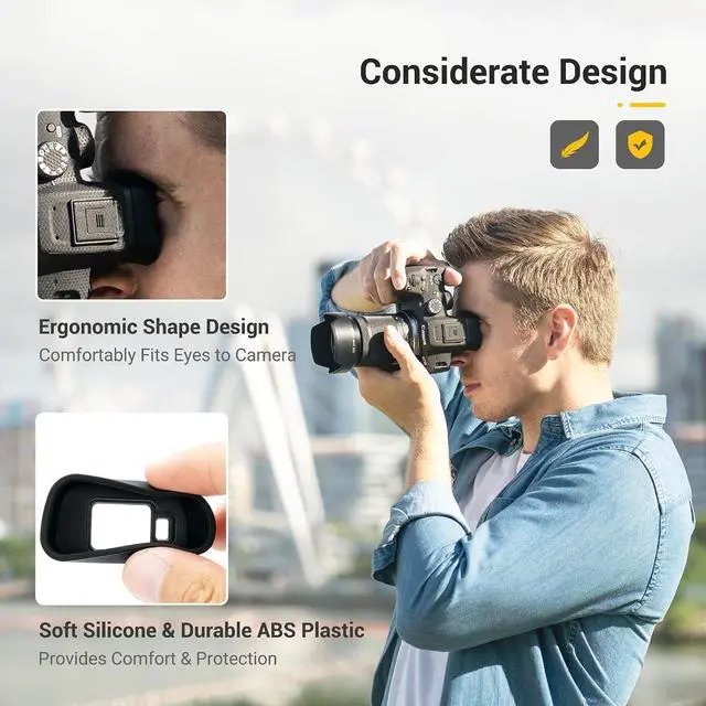Alt view image 3 of 7 - R7 Eyecup + R7 Camera Hand StrapExtended Camera Eye Cup with Camera Hand Strap for Canon EOS R7 Camera