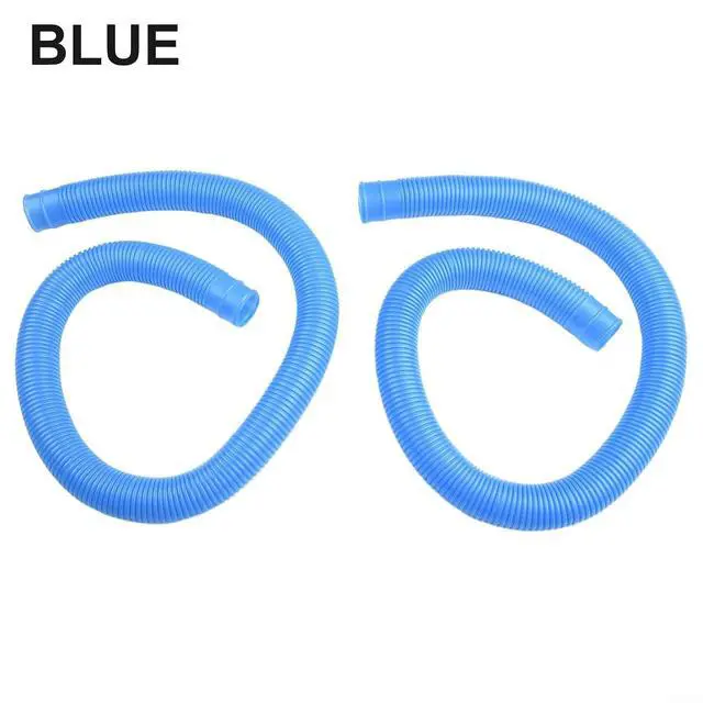 Alt view image 4 of 7 - Spiral Wound Pool Filter Hose 1.25 Inch Diameter 39 Inch Length Compatible With For 607 637 Pumps 330-1000 GPH Flexible PVC 2 Pack(blue)