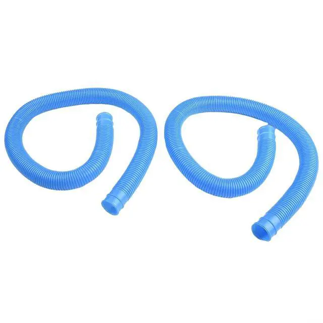 Alt view image 6 of 7 - Spiral Wound Pool Filter Hose 1.25 Inch Diameter 39 Inch Length Compatible With For 607 637 Pumps 330-1000 GPH Flexible PVC 2 Pack(blue)