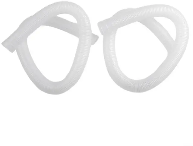 Main image of Spiral Wound Pool Filter Hose 1.25 Inch Diameter 39 Inch Length Compatible With For 607 637 Pumps 330-1000 GPH Flexible PVC 2 Pack(white)