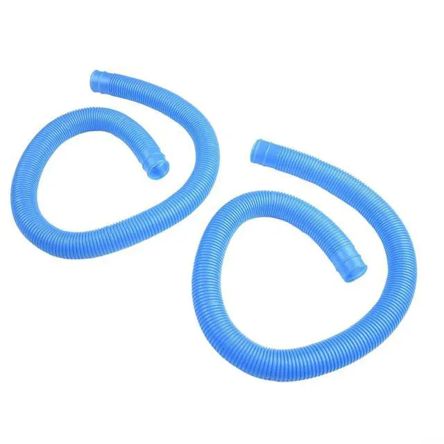 Alt view image 7 of 7 - Spiral Wound Pool Filter Hose 1.25 Inch Diameter 39 Inch Length Compatible With For 607 637 Pumps 330-1000 GPH Flexible PVC 2 Pack(blue)