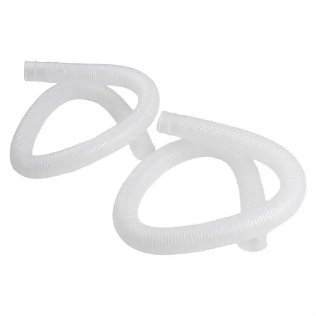 Alt view image 3 of 7 - Spiral Wound Pool Filter Hose 1.25 Inch Diameter 39 Inch Length Compatible With For 607 637 Pumps 330-1000 GPH Flexible PVC 2 Pack(white)