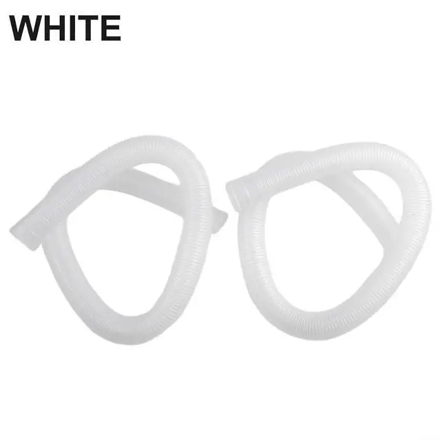 Alt view image 2 of 7 - Spiral Wound Pool Filter Hose 1.25 Inch Diameter 39 Inch Length Compatible With For 607 637 Pumps 330-1000 GPH Flexible PVC 2 Pack(white)