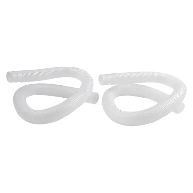 Alt view image 4 of 7 - Spiral Wound Pool Filter Hose 1.25 Inch Diameter 39 Inch Length Compatible With For 607 637 Pumps 330-1000 GPH Flexible PVC 2 Pack(white)