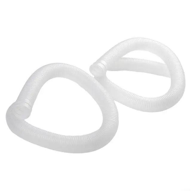 Alt view image 6 of 7 - Spiral Wound Pool Filter Hose 1.25 Inch Diameter 39 Inch Length Compatible With For 607 637 Pumps 330-1000 GPH Flexible PVC 2 Pack(white)