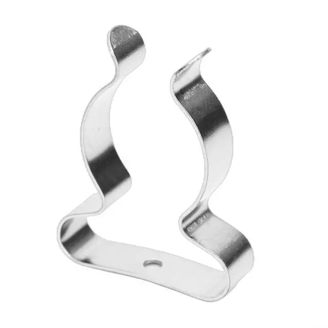 Alt view image 3 of 6 - 10Pcs Spring Terry Clips, Heavy Duty Manganese Steel Tool Holder, Wall Mount Garage Storage for Brooms, Rakes, Pipes, Silver(28mm)