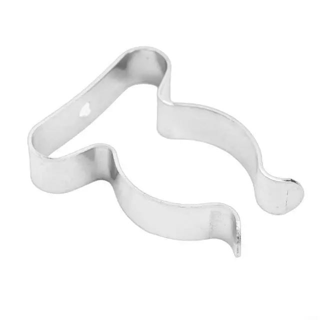 Alt view image 5 of 6 - 10Pcs Spring Terry Clips, Heavy Duty Manganese Steel Tool Holder, Wall Mount Garage Storage for Brooms, Rakes, Pipes, Silver(28mm)