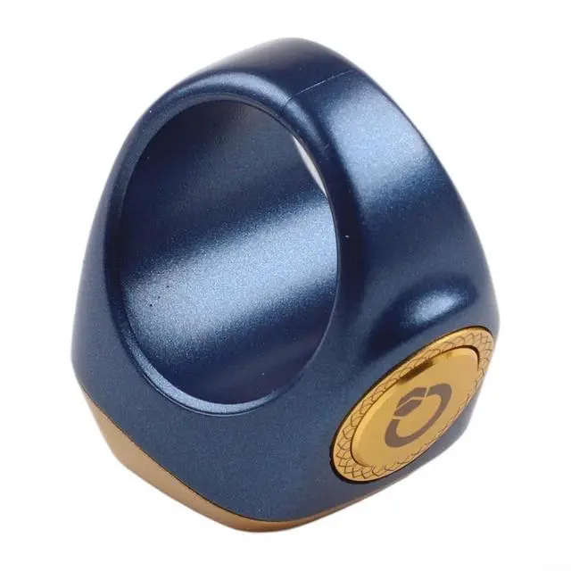 Alt view image 4 of 6 - IQibla Smart Ring Counter for Zikr & Prayer Times with OLED Display, Waterproof Digital Tasbih Counter with Vibration Reminder for Muslims, for iOS & for Android App, 40mAh 3-Day Battery(18mm Blue)