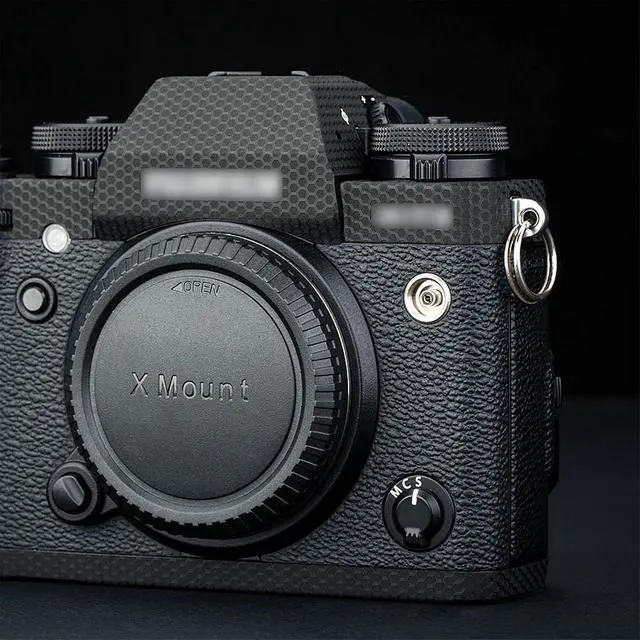 Alt view image 2 of 7 - Anti-Scratch Anti-Wear Camera Body Cover Sticker Protector for Fujifilm Fuji X-T3 XT3 Anti-Slide Grip Holder Skin Guard Shield - Matrix Black