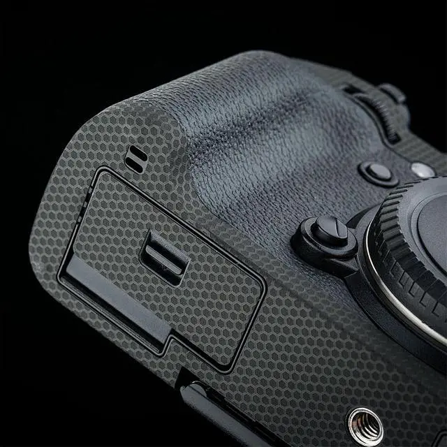 Alt view image 5 of 7 - Anti-Scratch Anti-Wear Camera Body Cover Sticker Protector for Fujifilm Fuji X-T3 XT3 Anti-Slide Grip Holder Skin Guard Shield - Matrix Black