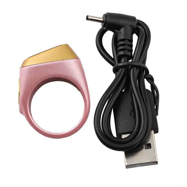 Alt view image 2 of 5 - IQibla Smart Ring Counter for Zikr & Prayer Times with OLED Display, Waterproof Digital Tasbih Counter with Vibration Reminder for Muslims, for iOS & for Android App, 40mAh 3-Day Battery(20mm Pink)