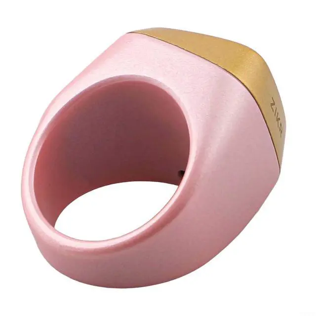 Alt view image 3 of 5 - IQibla Smart Ring Counter for Zikr & Prayer Times with OLED Display, Waterproof Digital Tasbih Counter with Vibration Reminder for Muslims, for iOS & for Android App, 40mAh 3-Day Battery(20mm Pink)