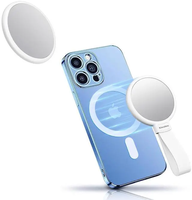 Main image of Plane Style + Plane Style with GripMagnetic Selfie Mirror for Back Camera with Phone Grip + 2.2" Round Plane Flat Magnetic Selfie Mirror